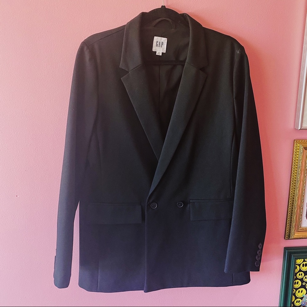 Gap black boyfriend blazer